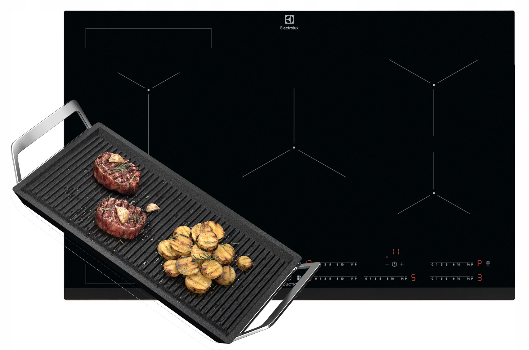 India doska. ELECTROLUX EIV835 + INFI-GRIL
