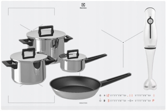 Ind doska slim-fit 80 cm EIV83443BW ELECTROLUX