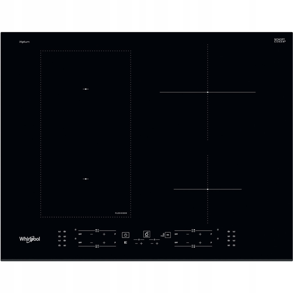 India doska. Glass-Ceram WHIRLPOOL WL B4265 BF / IXL