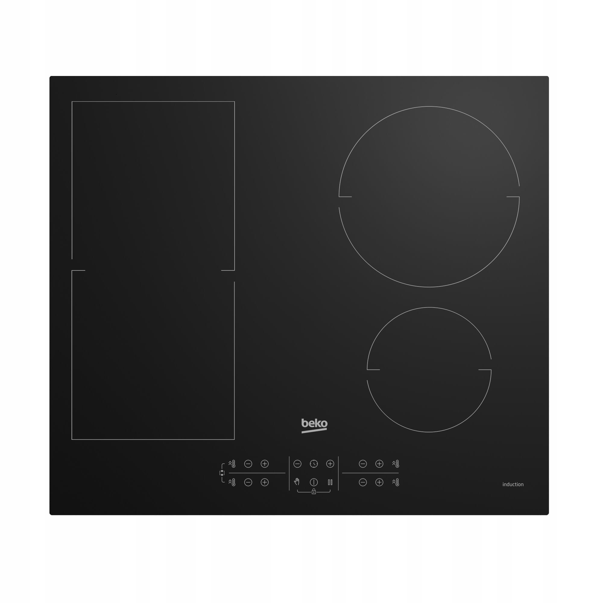 BEKO Hi64200FMT čierny indukčnou doskou