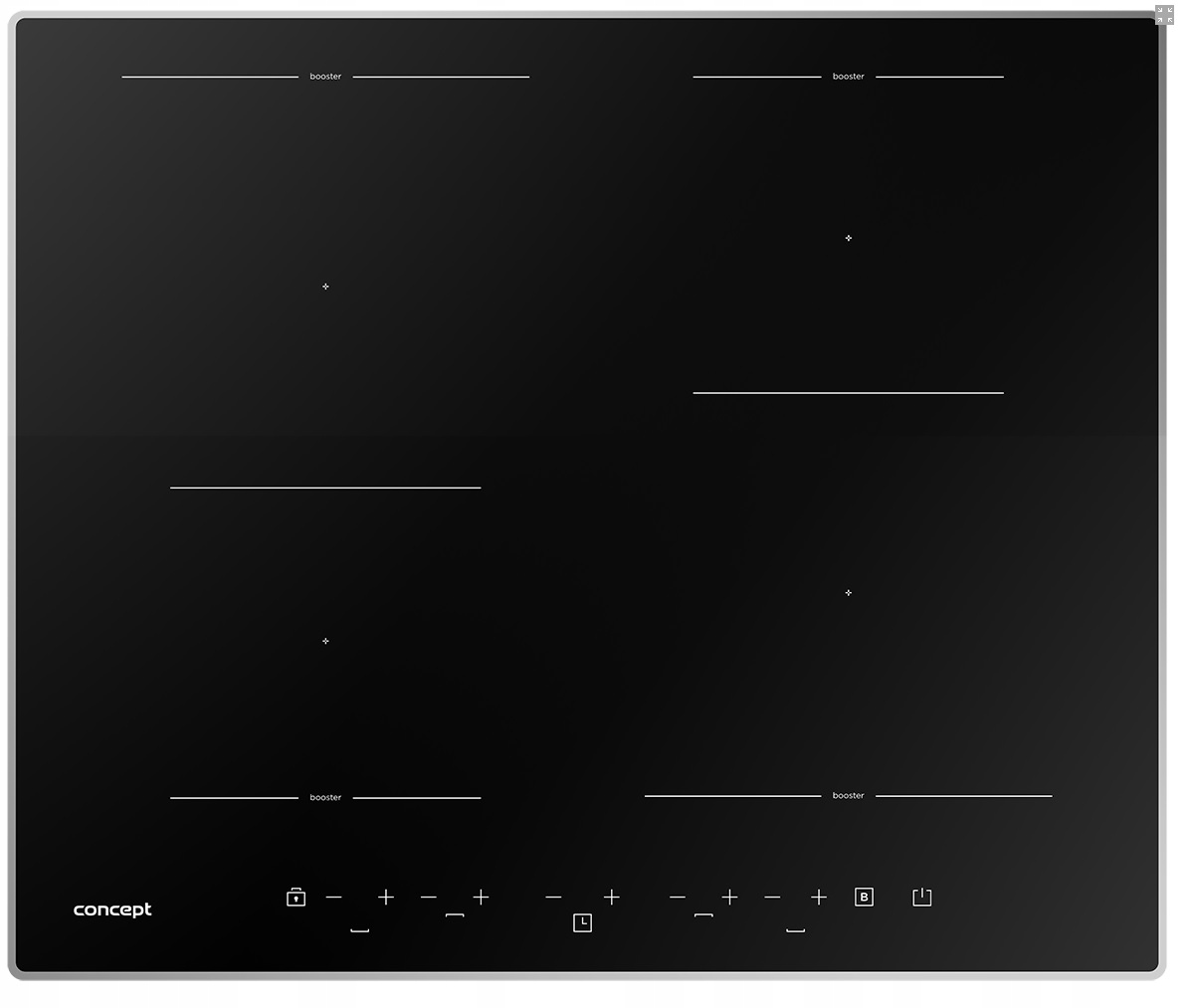 Indukčný CD Concept IDV4260SF + oceľový rám