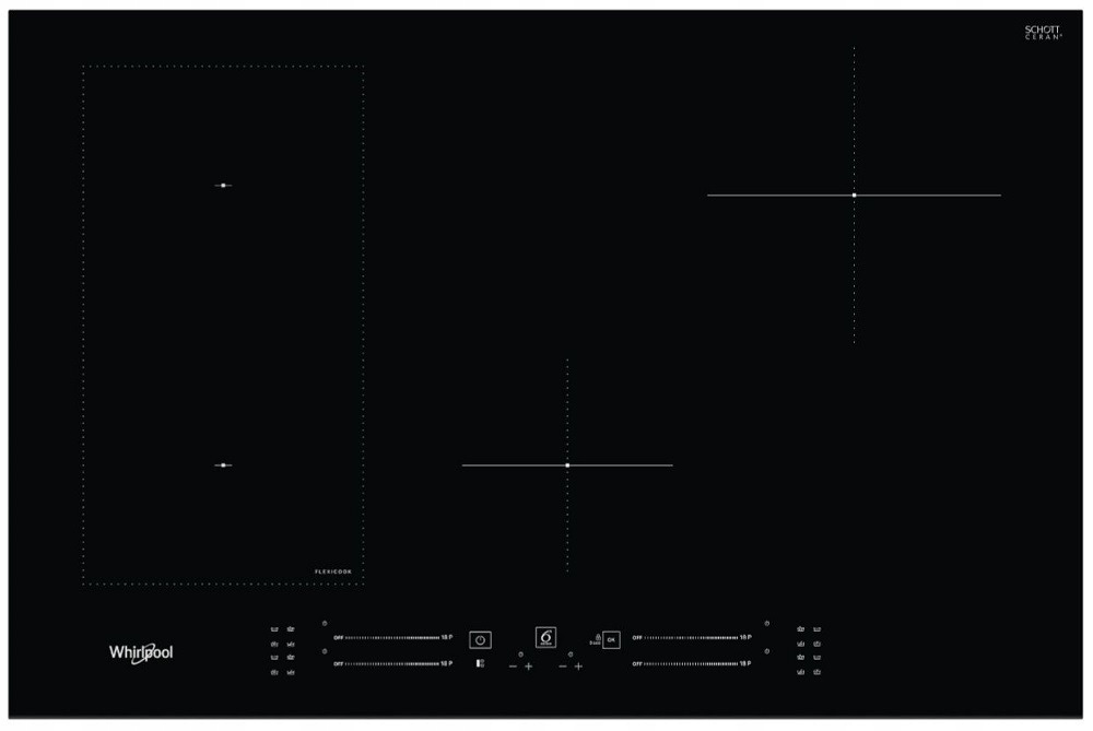 Indukčný PC Whirlpool WL S3377 BF 77 cm