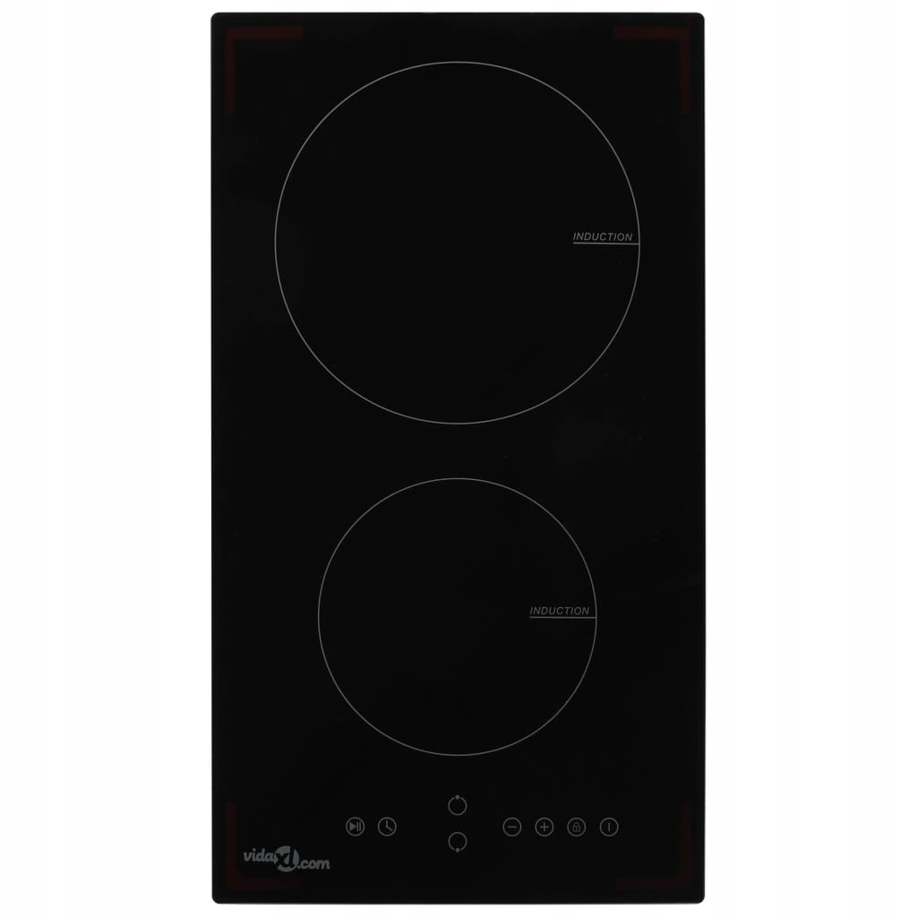 Indukčná doska s 2 horákmi, 3500W, čierna