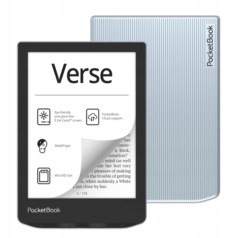 Čítačka elektronických kníh PocketBook Verse 8GB, 6-palcová, modrá