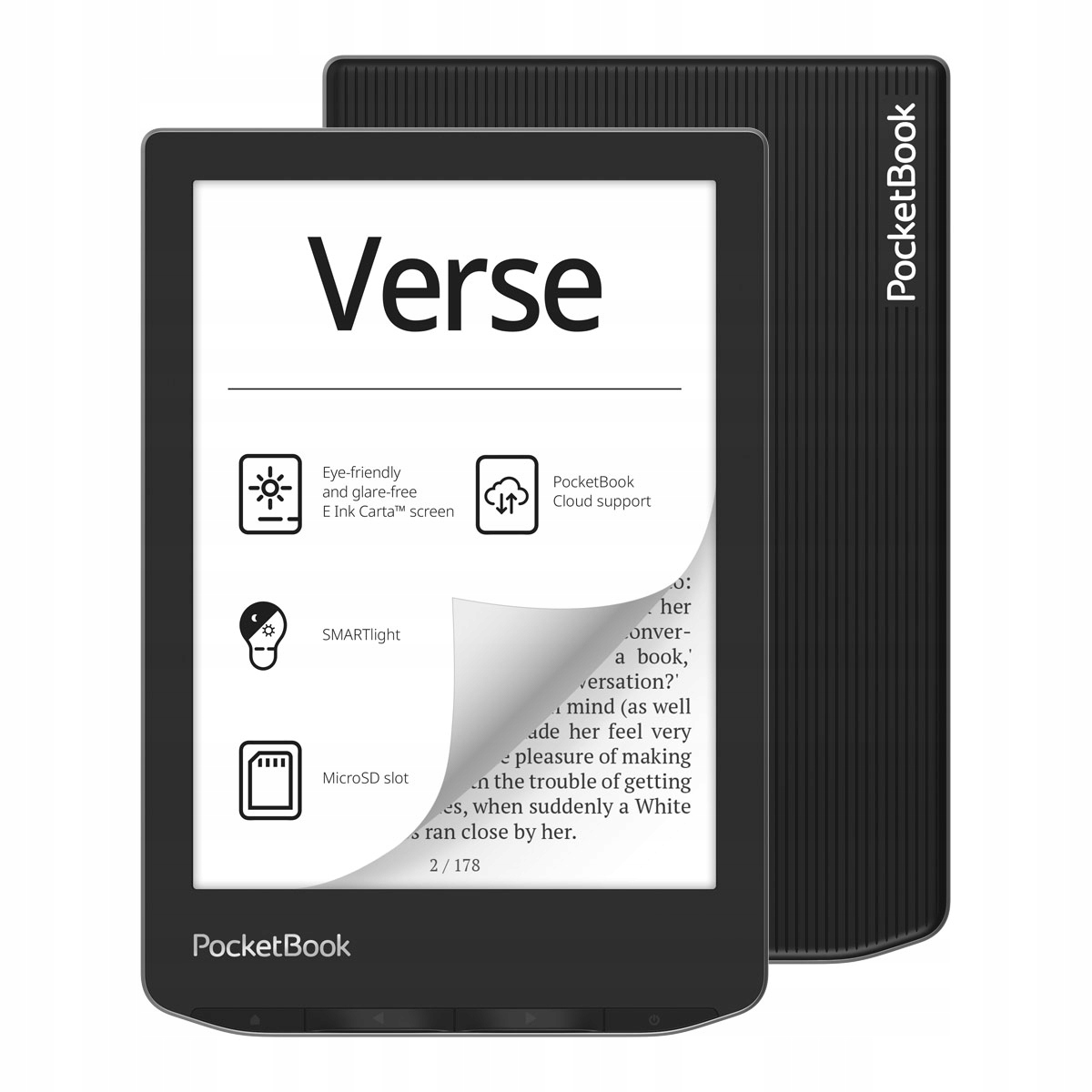 Čítačka elektronických kníh PocketBook Verse 8GB 6-palcová, sivá