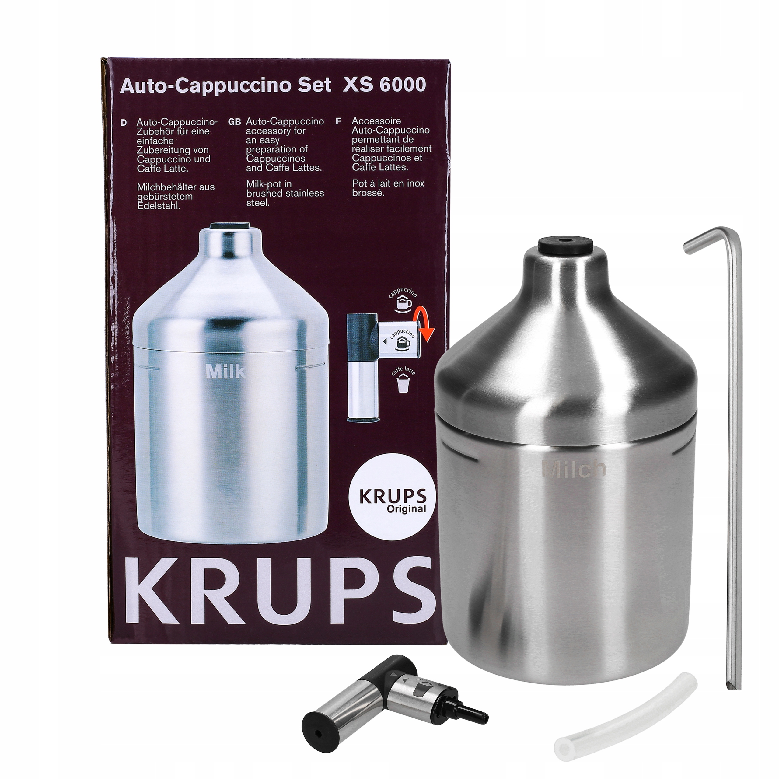 Autocappuccino Krups XS6000 Set Strieda