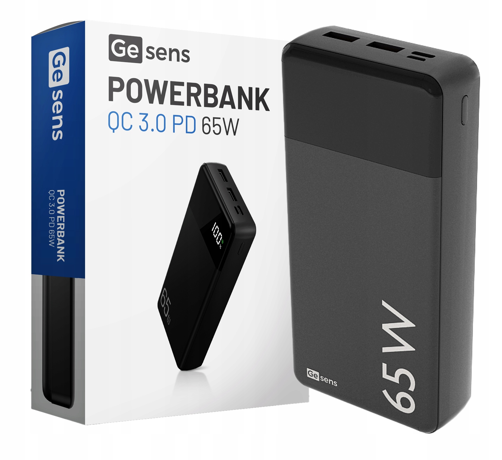 Powerbanka GE SENS 20000 mAh čierna