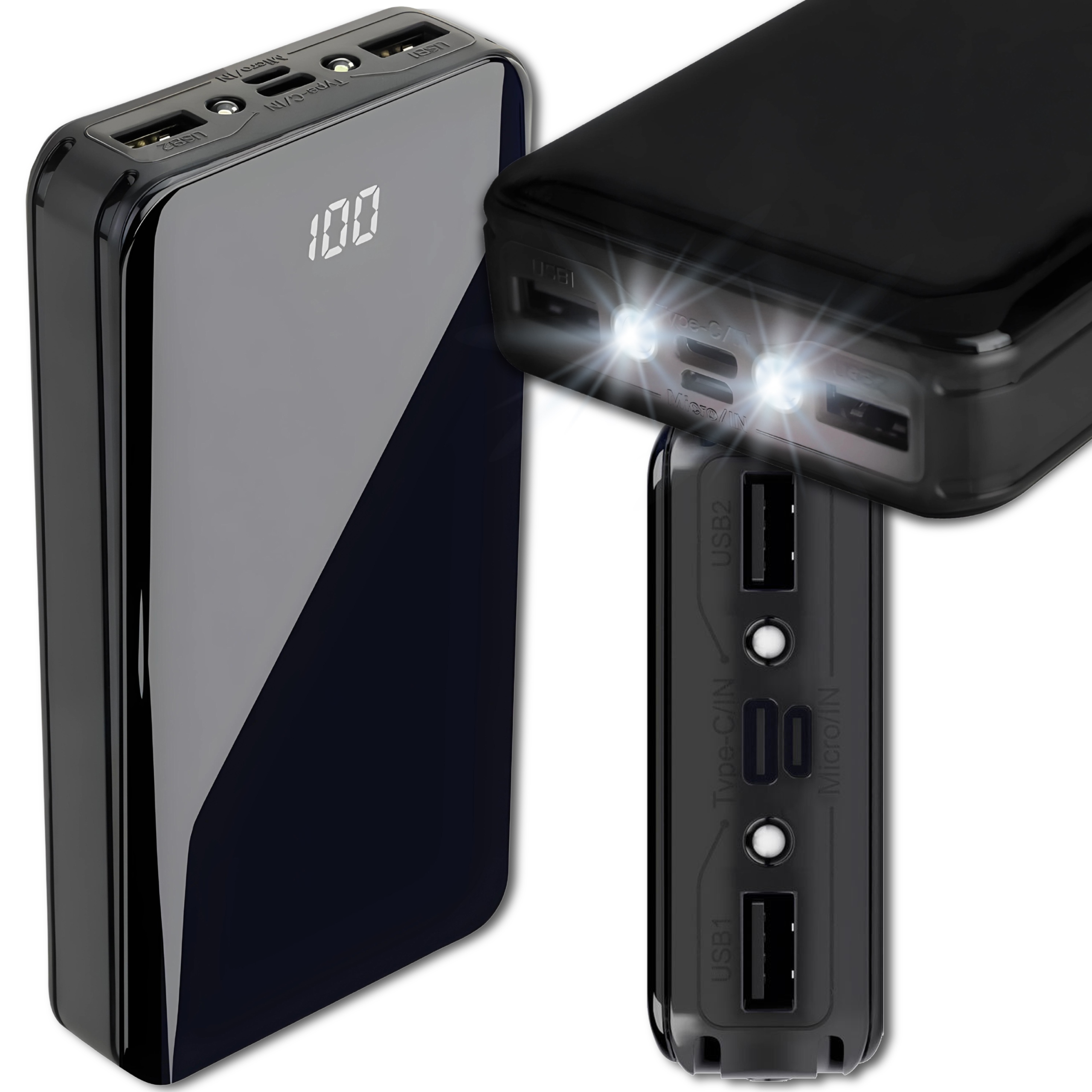 Powerbanka Zalore 20000 mAh viacfarebná