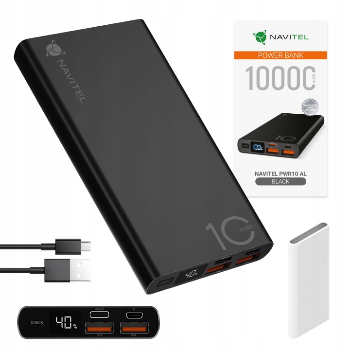 Powerbanka Navitel 10000 mAh čierna