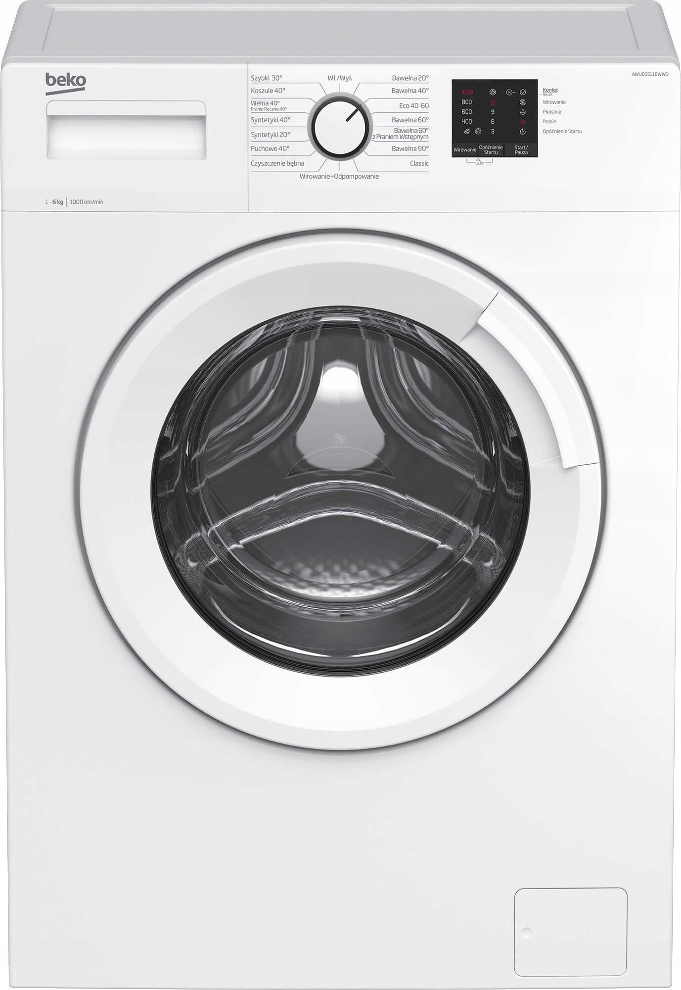 Práčka Beko AWUE 6511 BWW3 Krmivo 6kg 1000 Obr
