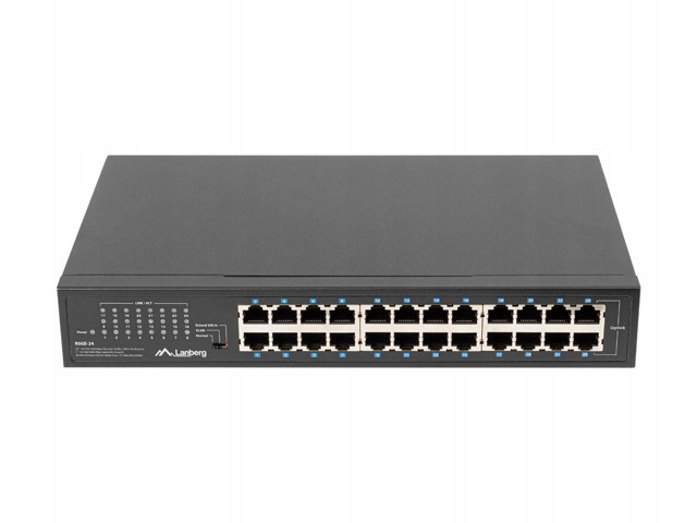 SWITCH 24 PORTOVÝ 24x 1GB GIGABITOVÝ RACK 19 LANBERG