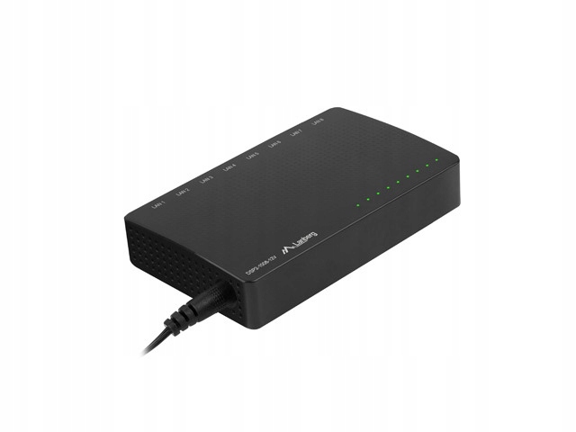 Nespravovaný switch Lanberg DSP2-1008-12V 8-portový 1000Mb/s stolný 12V