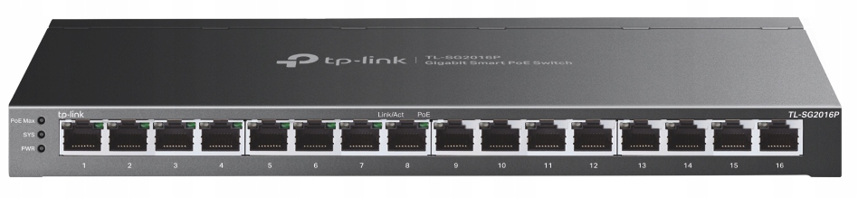 JetStream 16p Gigabit Smart Switch (8xPoE)