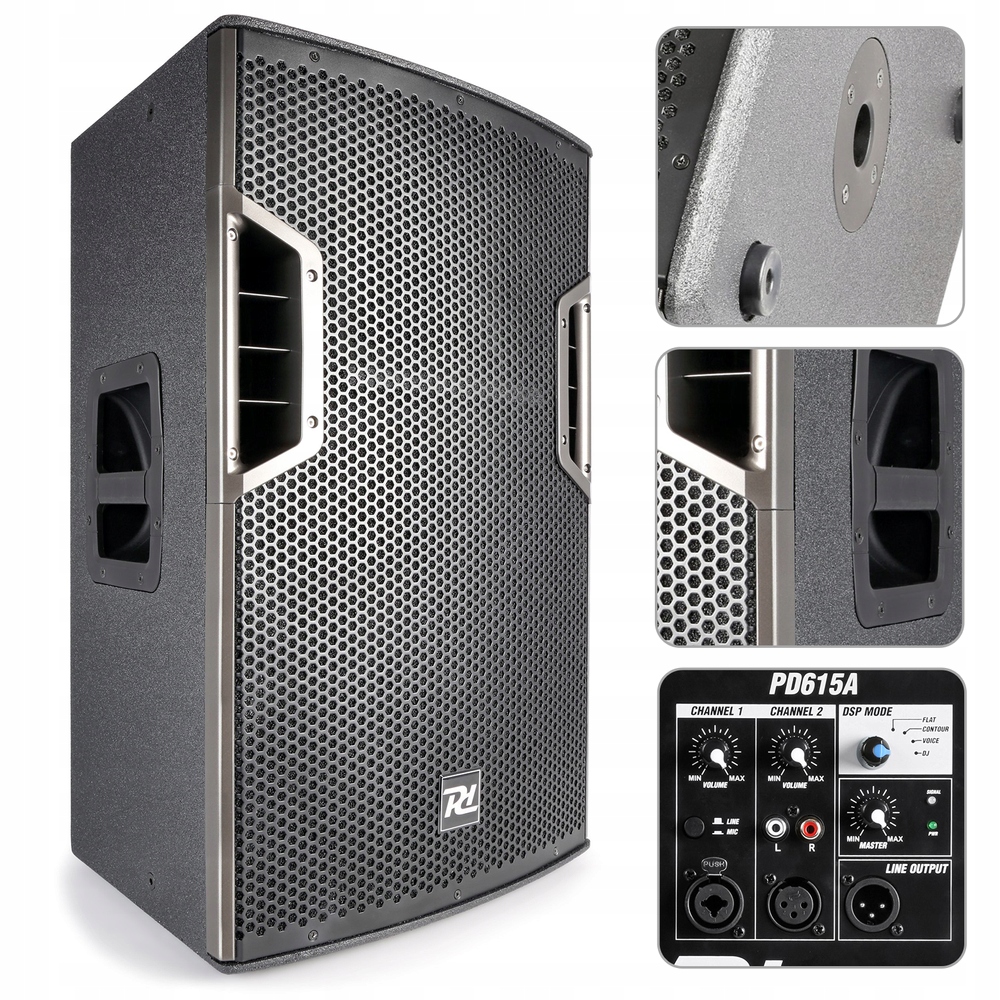 Stĺpec dynamiky výkonu 178.975 PD615A 400 W Čierna
