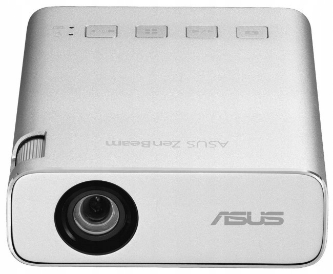 Strieborný LED projektor Asus E1R