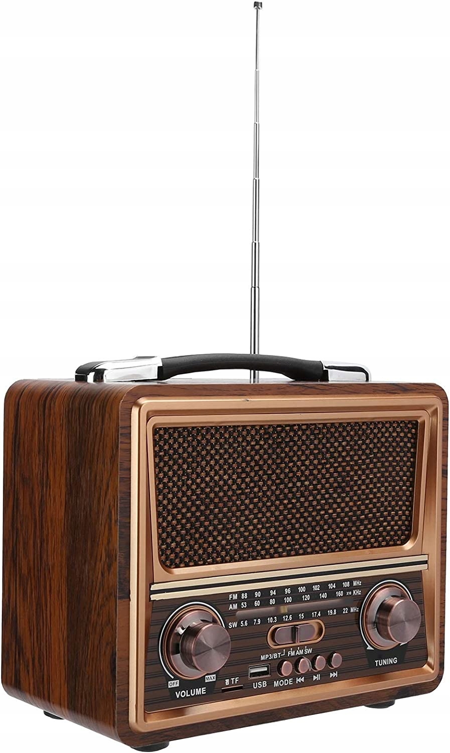Nad rádiom v retro štýle, FM/AM/SW Z Rádio