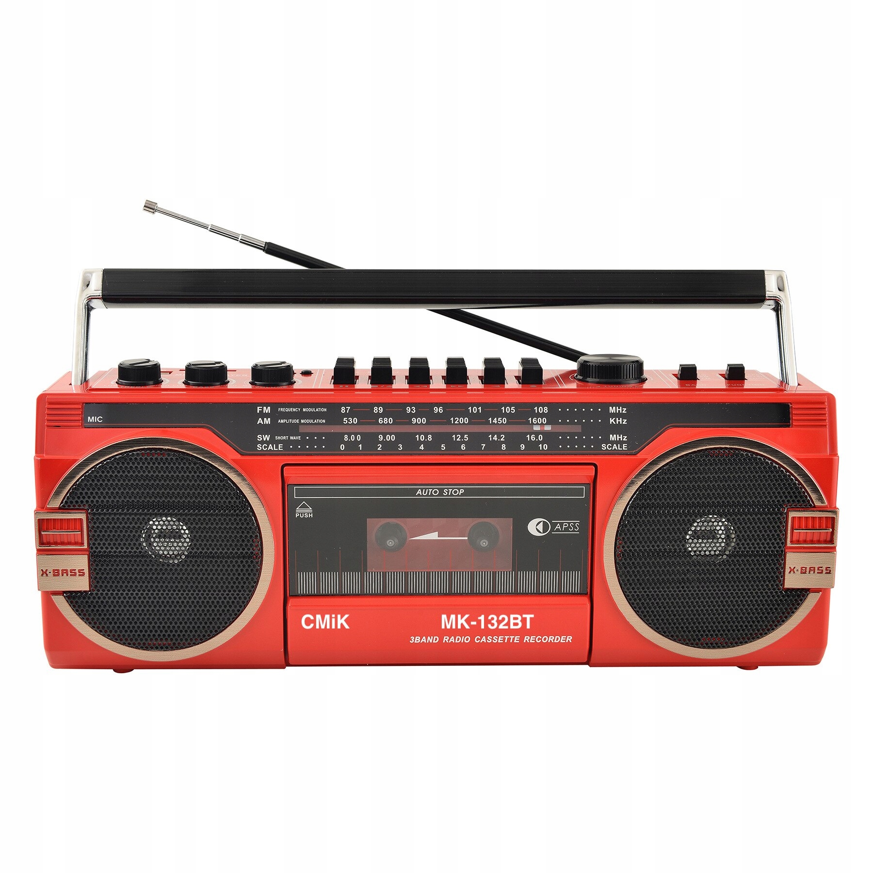 Prenosný retro rekordér staré rádio módne