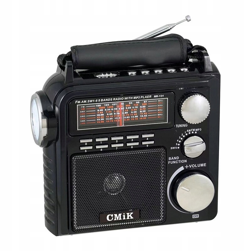 Prenosný retro v plnom rozsahu rádio FM/AM/SW1-6 B