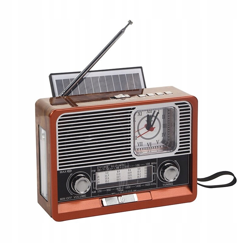 Prenosné retro hodiny rádio FM bezdrôtové nahlas