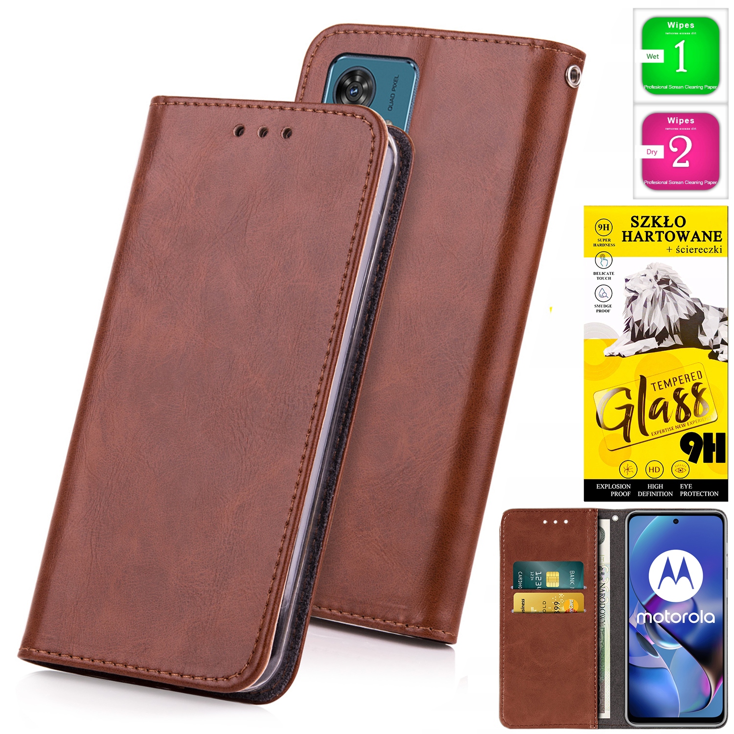 Macktel Flip Case pre Motorola Moto G54 5G Bluemoon_Magnet Multicolor