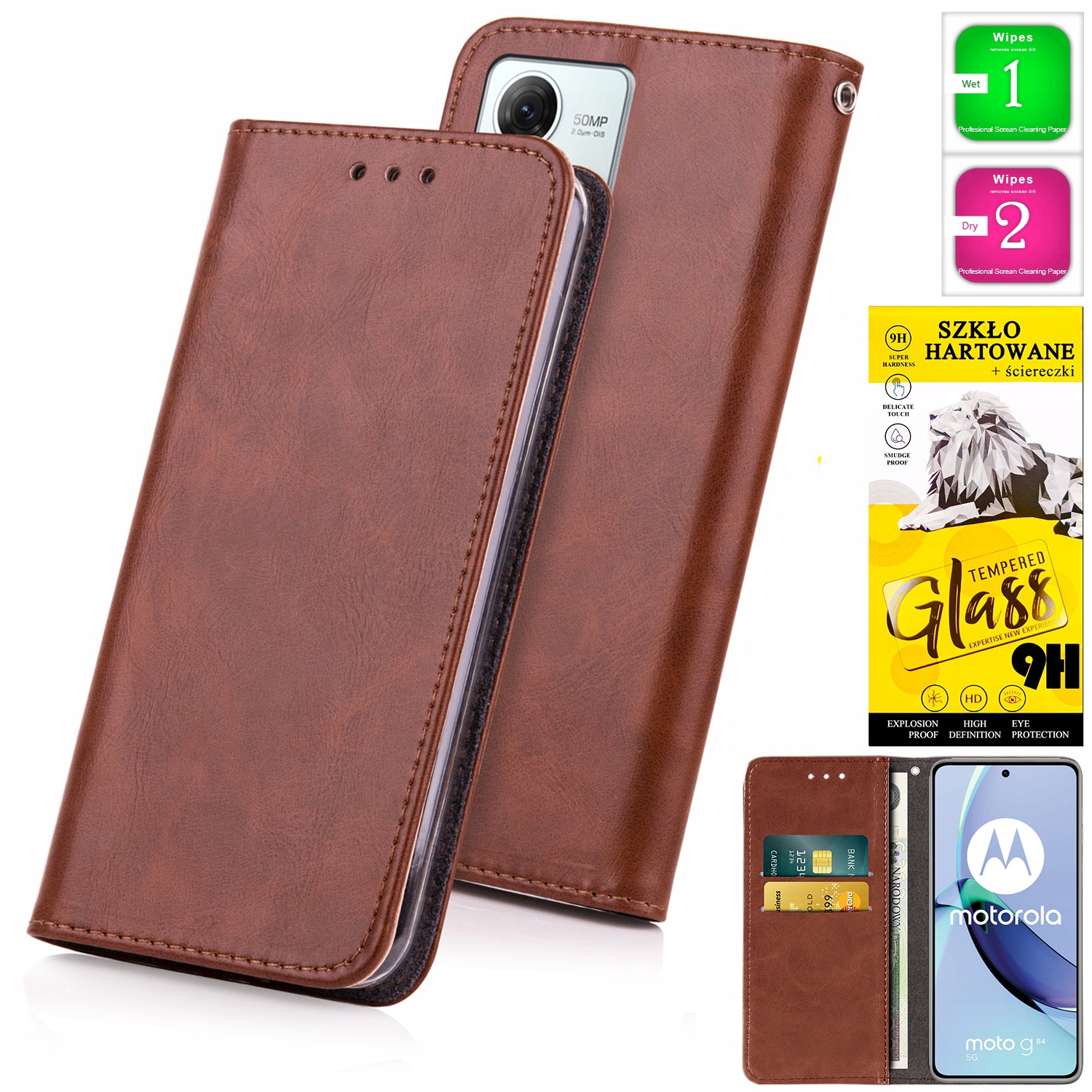 Macktel Flip Case pre Motorola Moto G84 5G Bluemoon_Magnet Multicolor