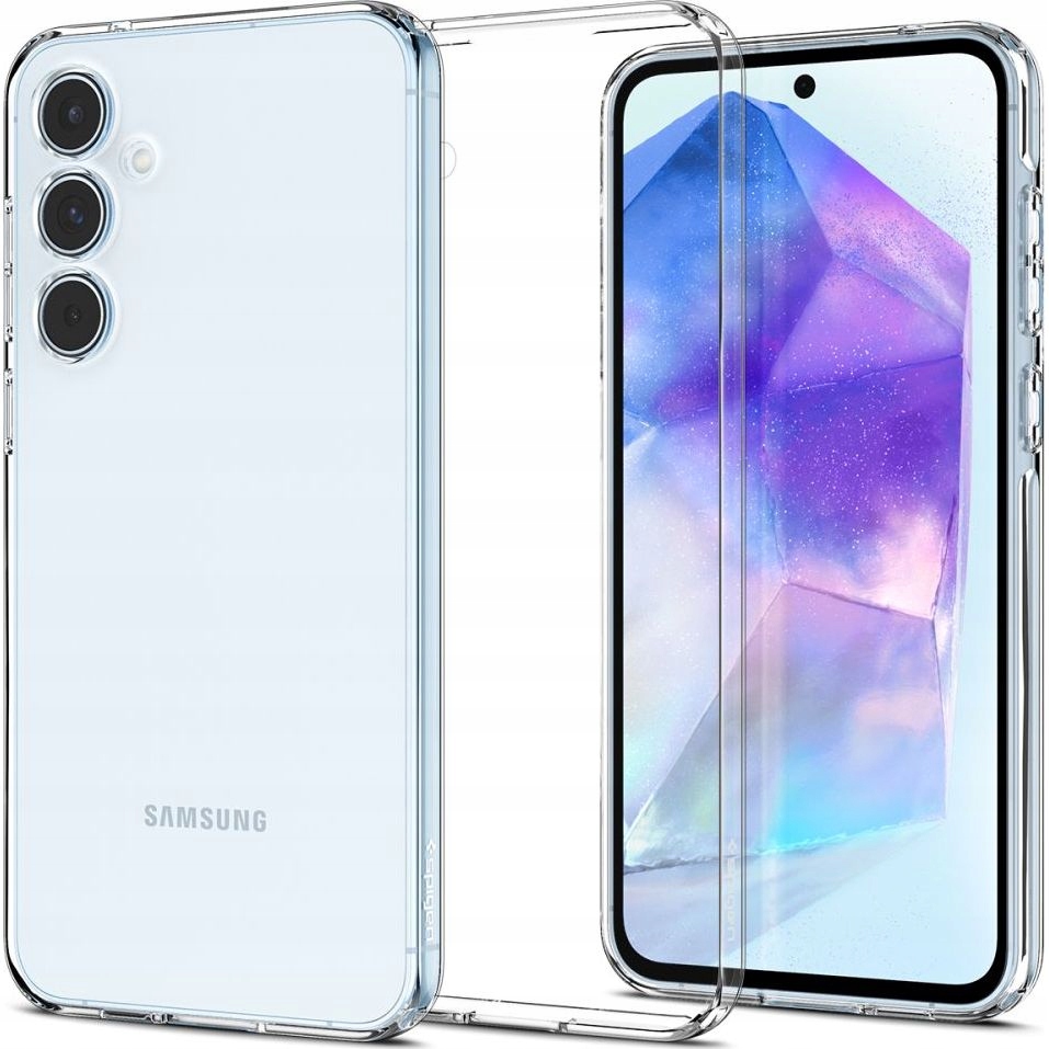 Zadné strany Spigen pre Samsung Galaxy A55 5G Liquid Crystal bezfarebné