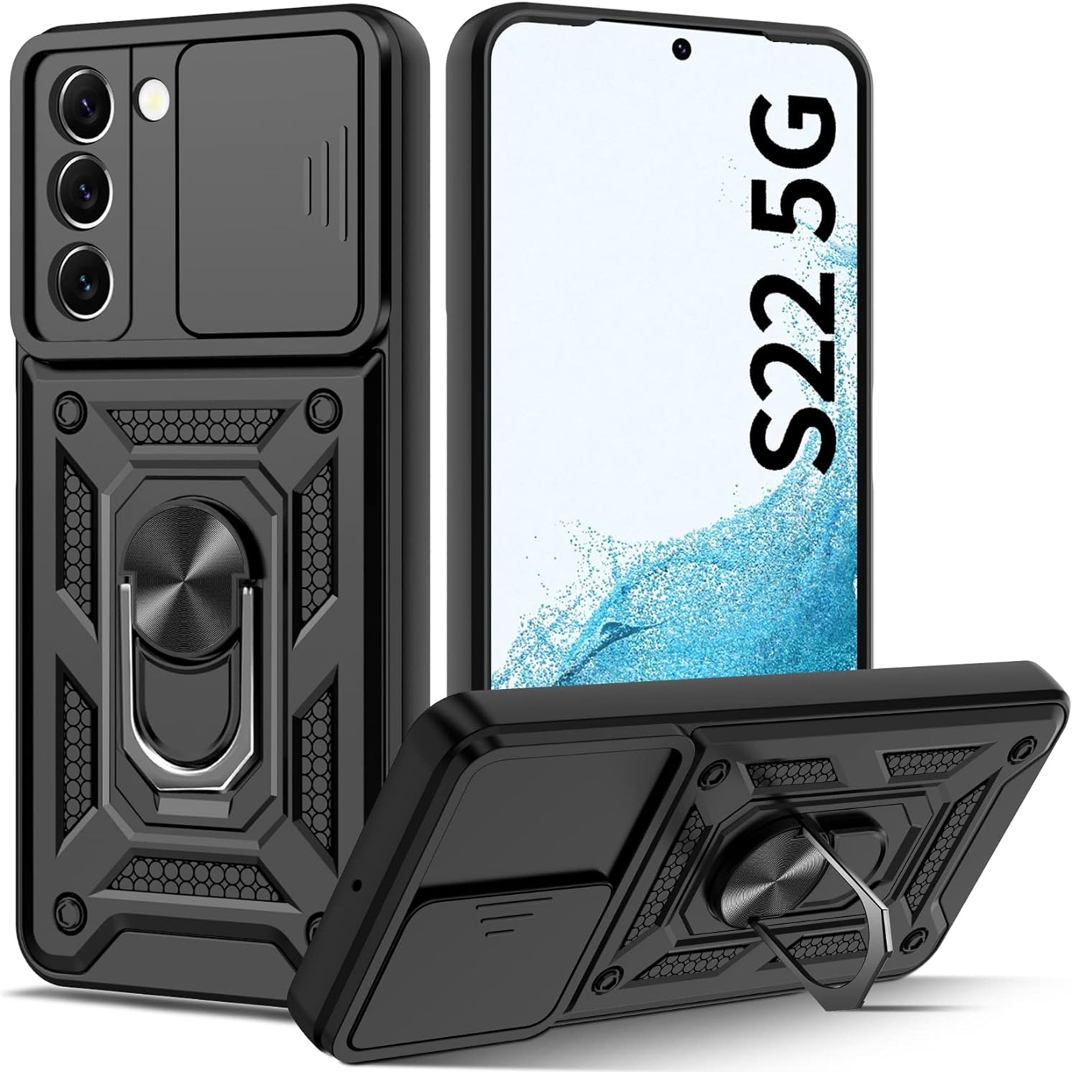SASAL chrbty pre Samsung Galaxy S22 5G SOLID CASE čierne