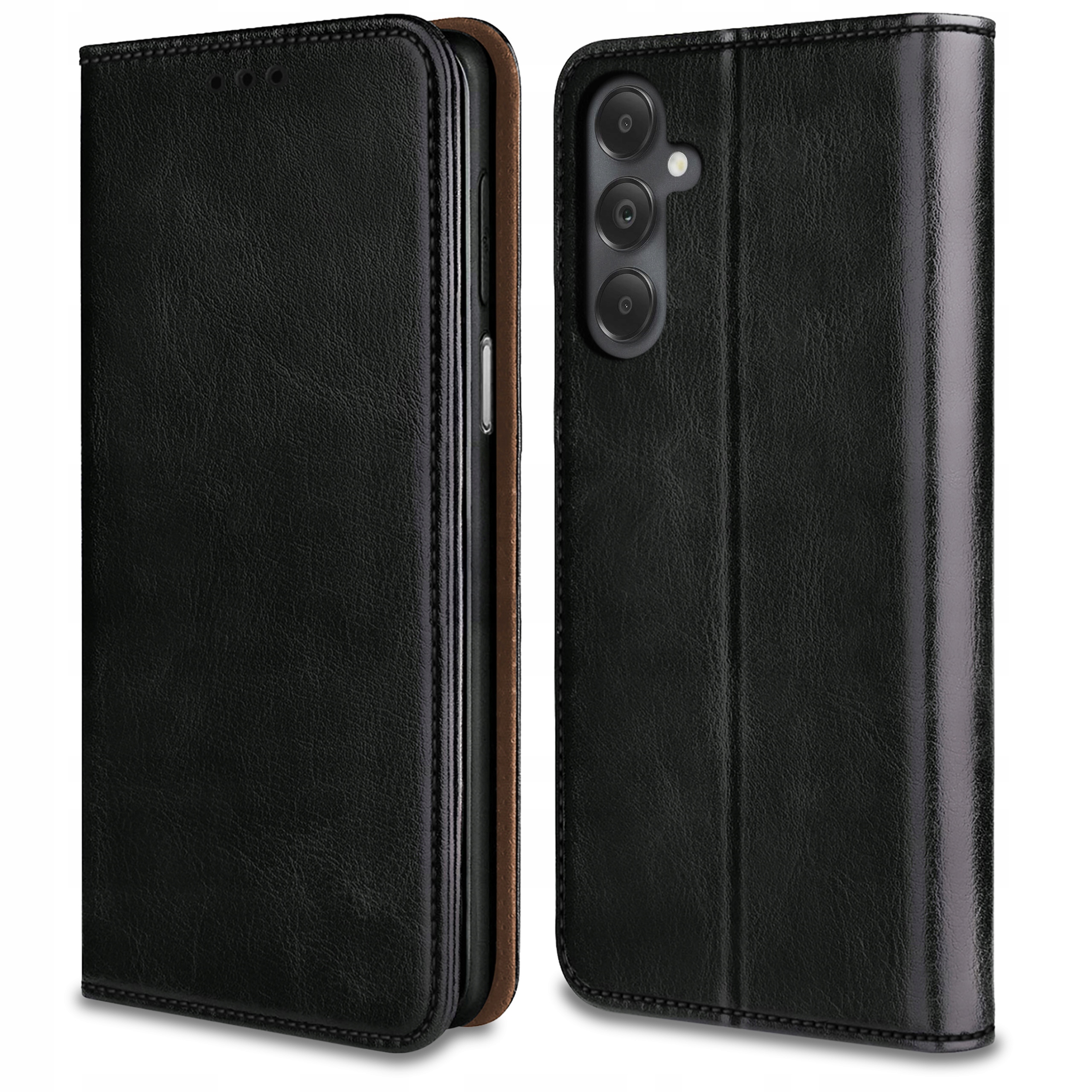 Flipové puzdro KrainaGSM pre Samsung Galaxy A05s CASE LEATHER čierne