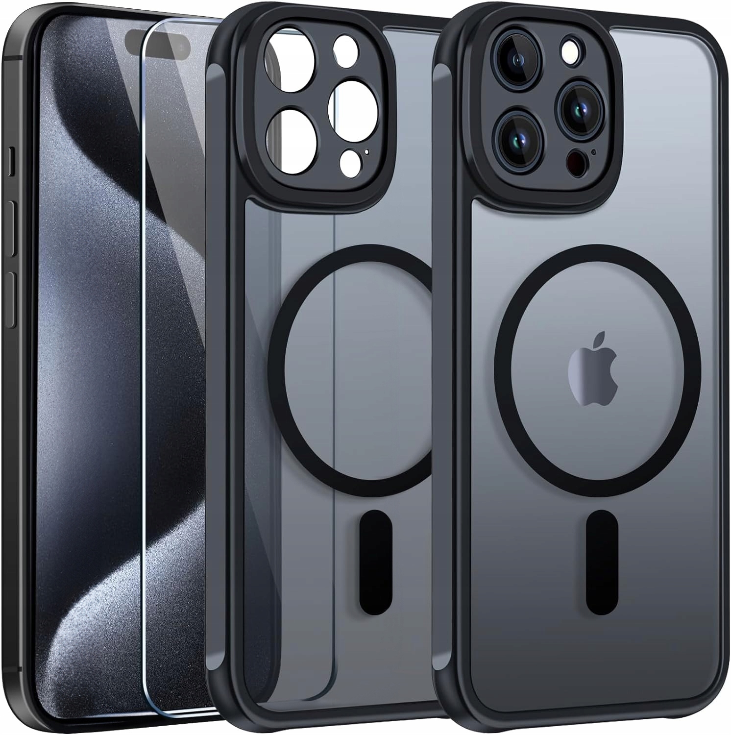 Partner Tele zadná strana pre Apple iPhone 13 Pro Max Matte Mag Cover čierny