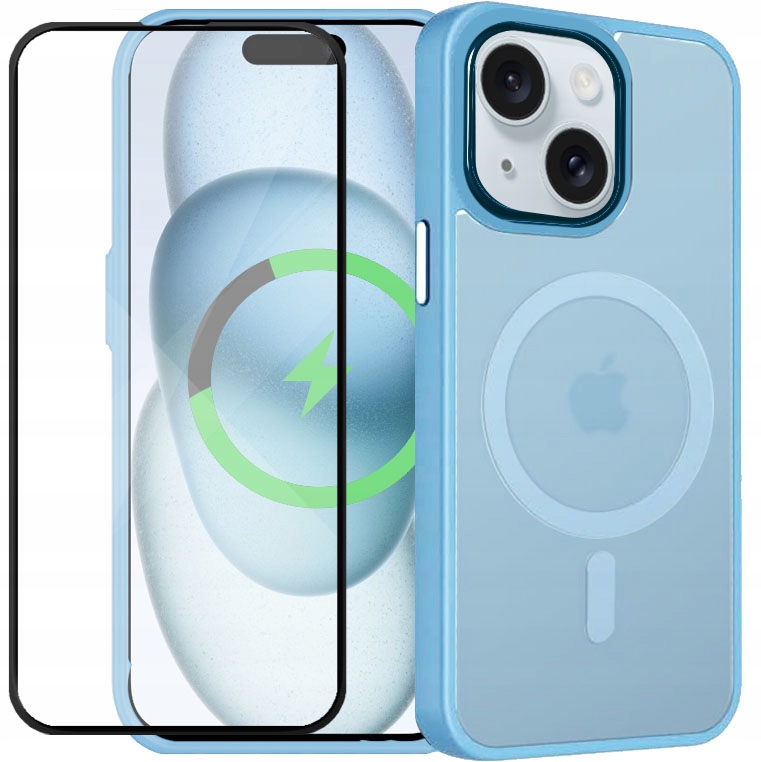 gsmStyle zadná strana pre Apple iPhone 15 Plus Kryt pre Magsafe, modrý