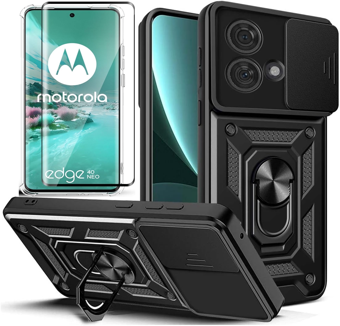SASAL chrbty pre Motorola Moto Edge 40 NEO 5G SOLID CASE čierne