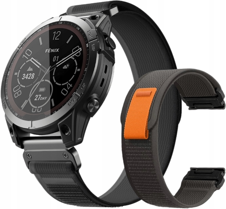 E-inventory remienok pre Garmin 22mm šedý