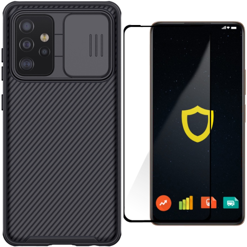 Zadné strany Nillkin pre Samsung Galaxy A52 5G Case čierne