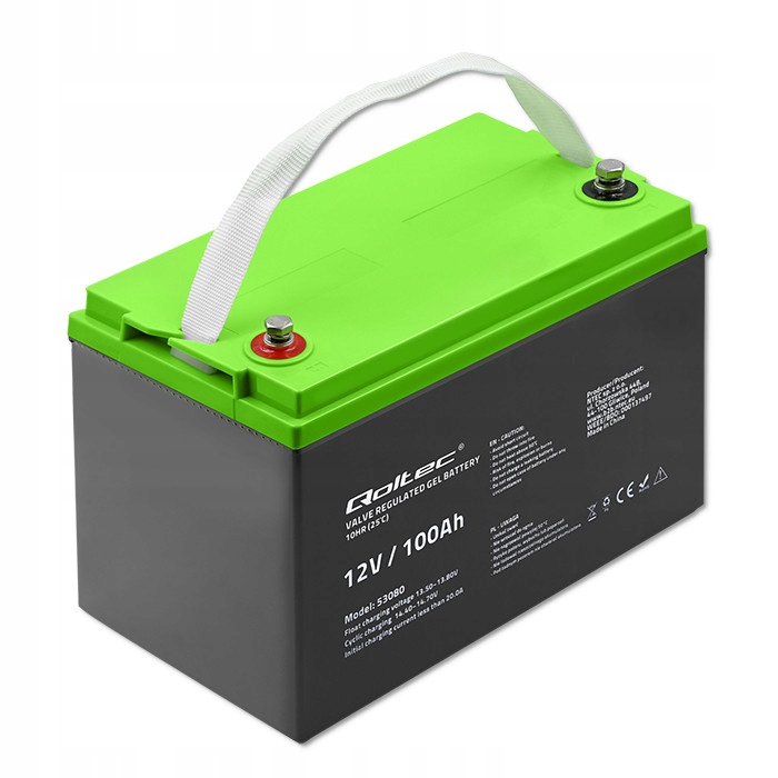 Akumulátor Qoltec 12 V 100 Ah