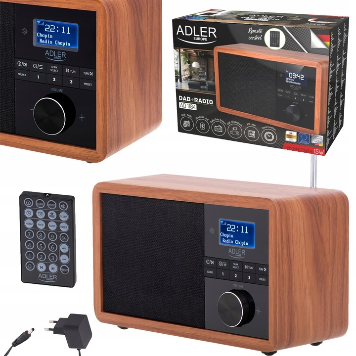 Sieťové rádio FM Adler AD1184