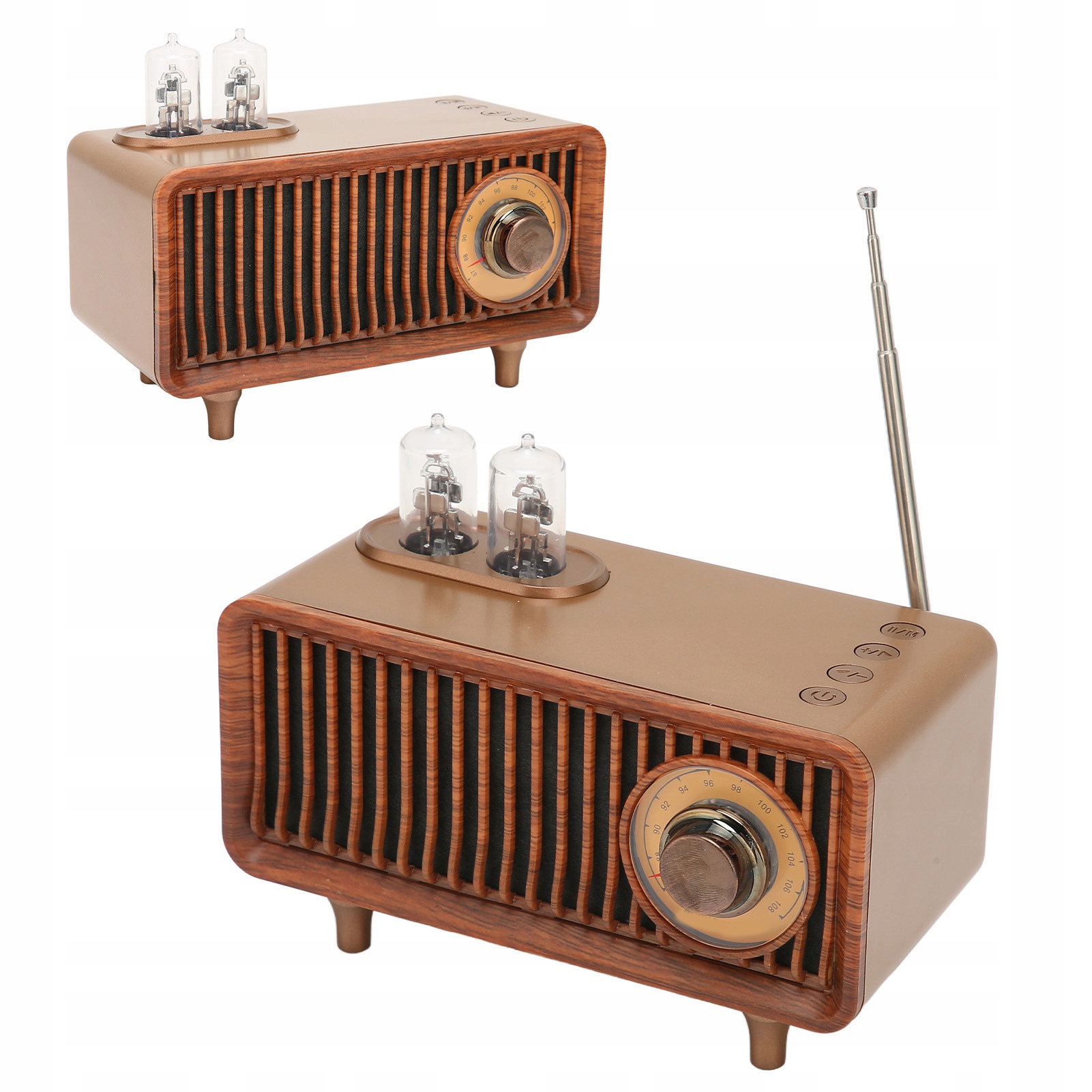 Kuchynské rádio retro bluetooth USB LED