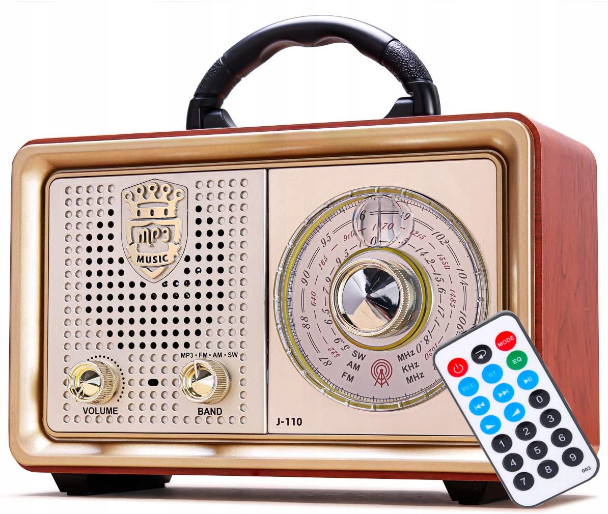 Kuchynské rádio retro prenosné Bluetooth Network