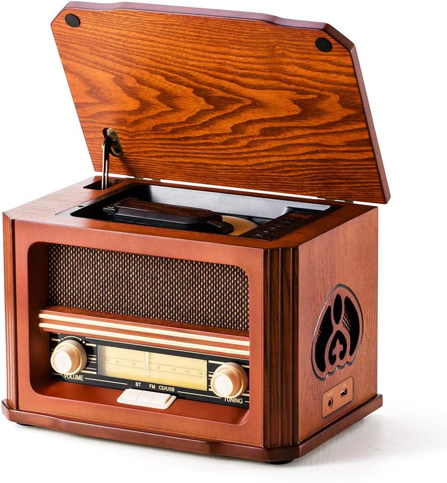 Rádio retro shuman MC-267 CD Bluetooth USB FM mp3