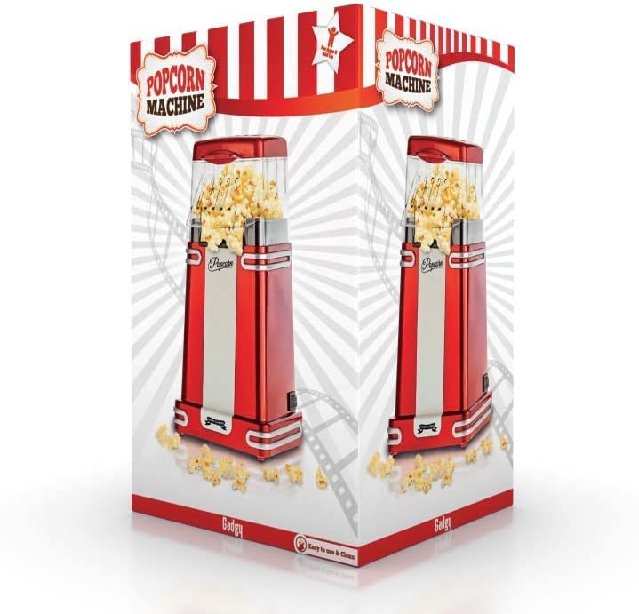 Popcorn Zariadenie Retoo Domov -Vyrábaný stroj Popcorn Machine bez tukového červeného 900 w