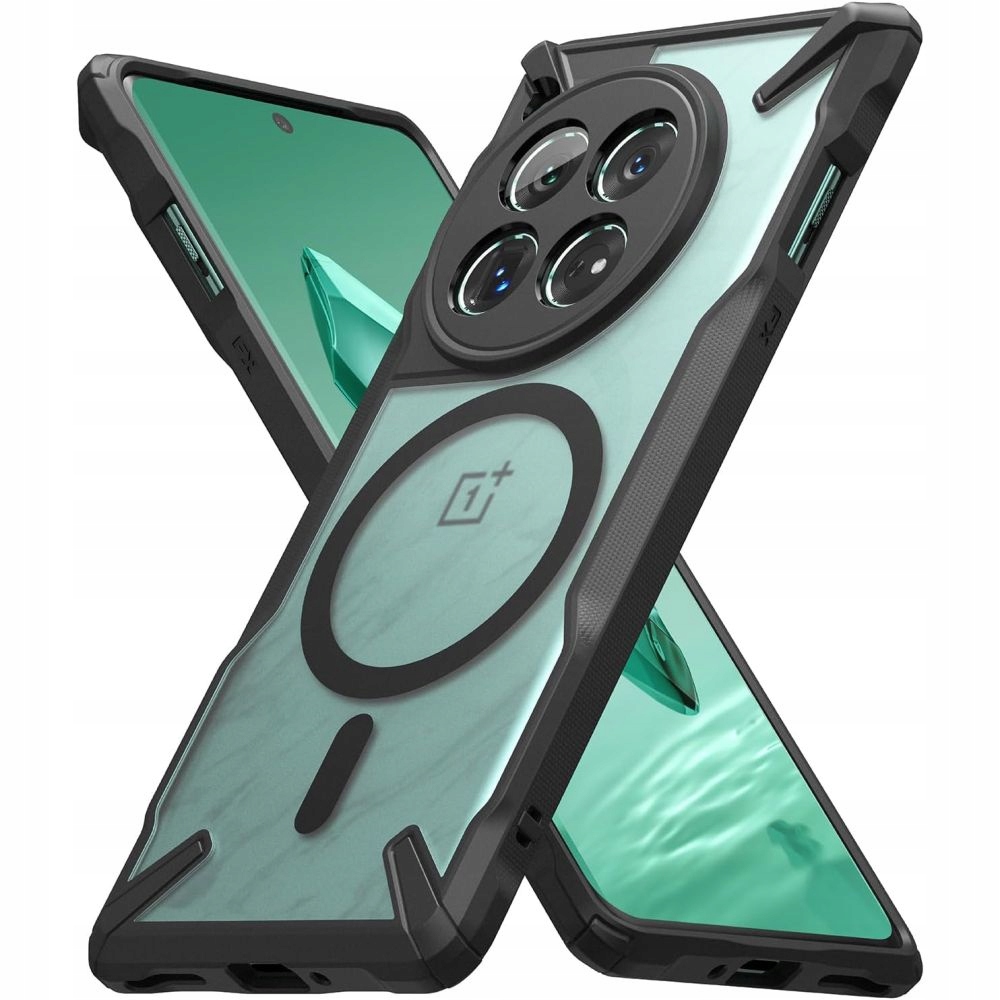 Ringke chrbát pre OnePlus 12 Ringke Fusion X MagSafe bezfarebné rastliny kvety