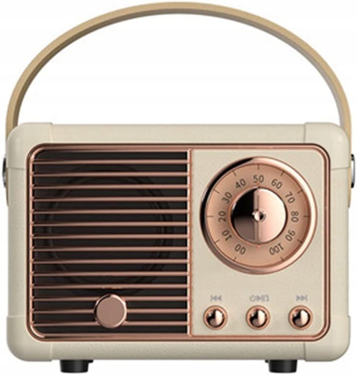 Retro -štýlové digitálne rádio, s rádiovým budíkom,