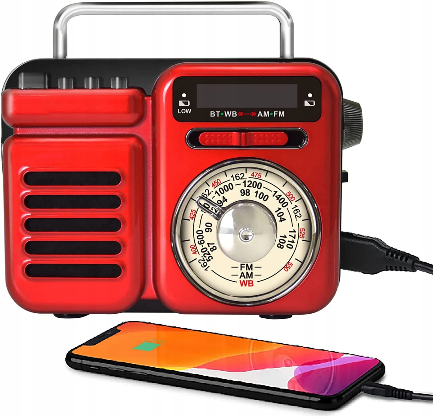 Retro Radio, Solárna batéria napájanie Korba