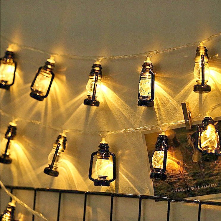 Ramadán retro petrolej LED reťazec rozprávková LED LED