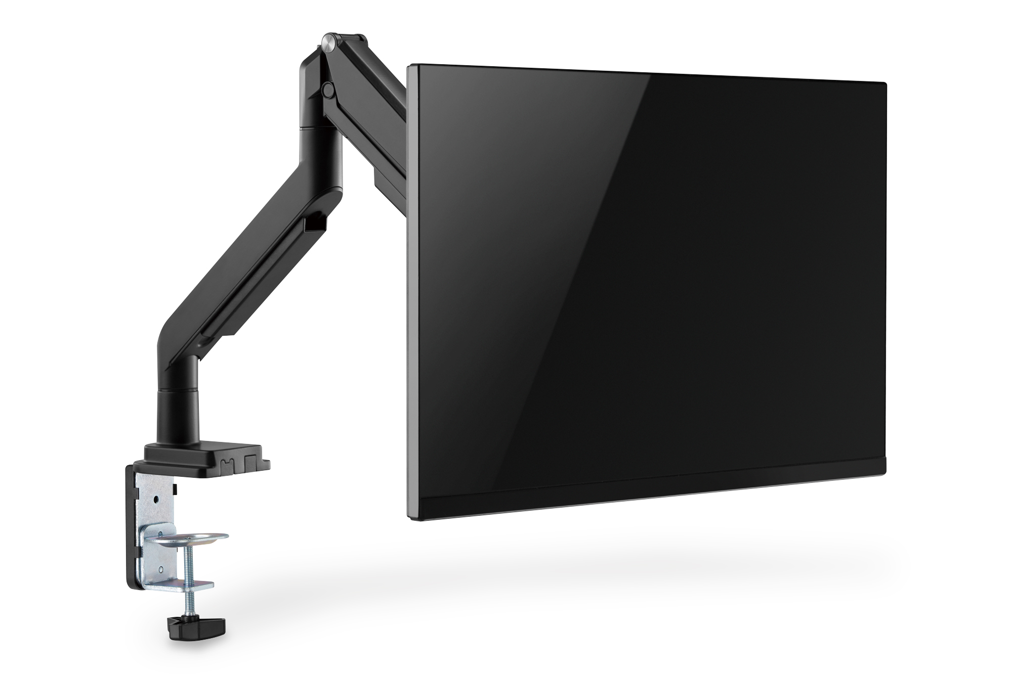 Jednoduché stolové rameno s upínaním 1xLCD max. 32 palcov max. 9 kg nakláňanie a otáčanie 180 (PIVOT)