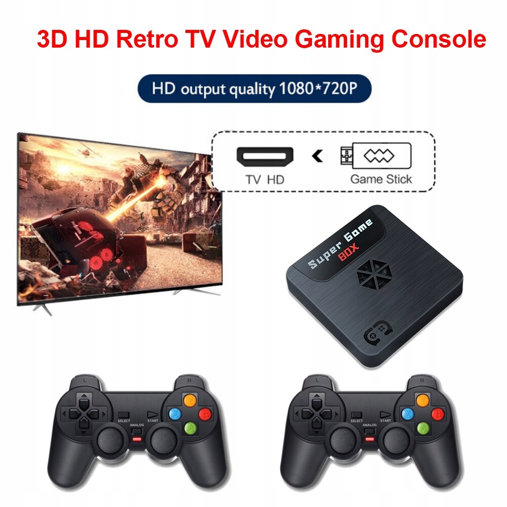 Retro 9000 + hry 2,4G 3D retro hra pre prehrávač