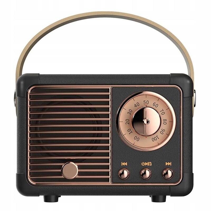Retro Bluetooth 5.0 USB Externý prenosný reproduktor