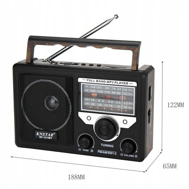 Retro Bluetooth prenosný viacnásobný prijímač