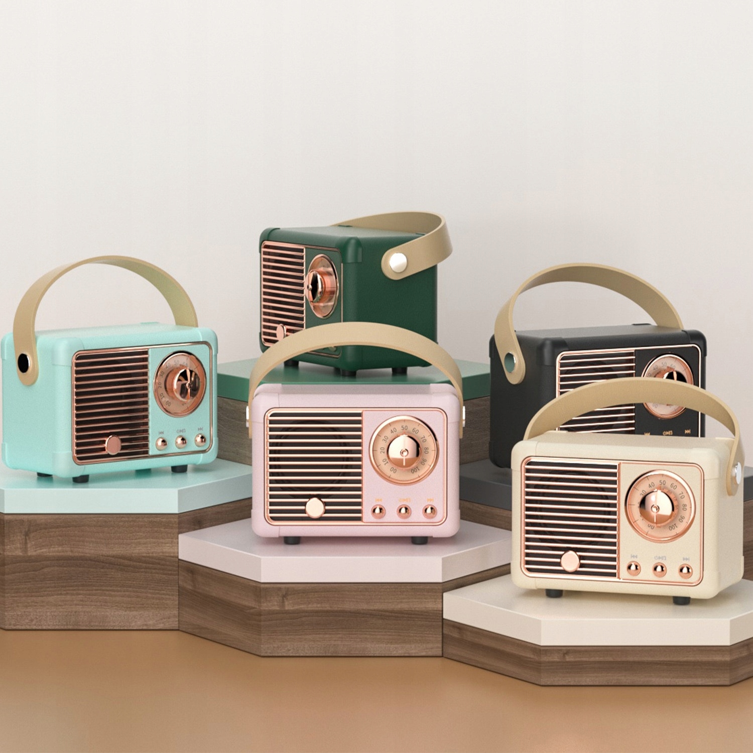 Retro Bluetooth reproduktor HM11 Classic Retro