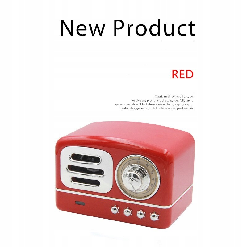Retro Bluetooth Reproduktor prenosný rádio mini tvor