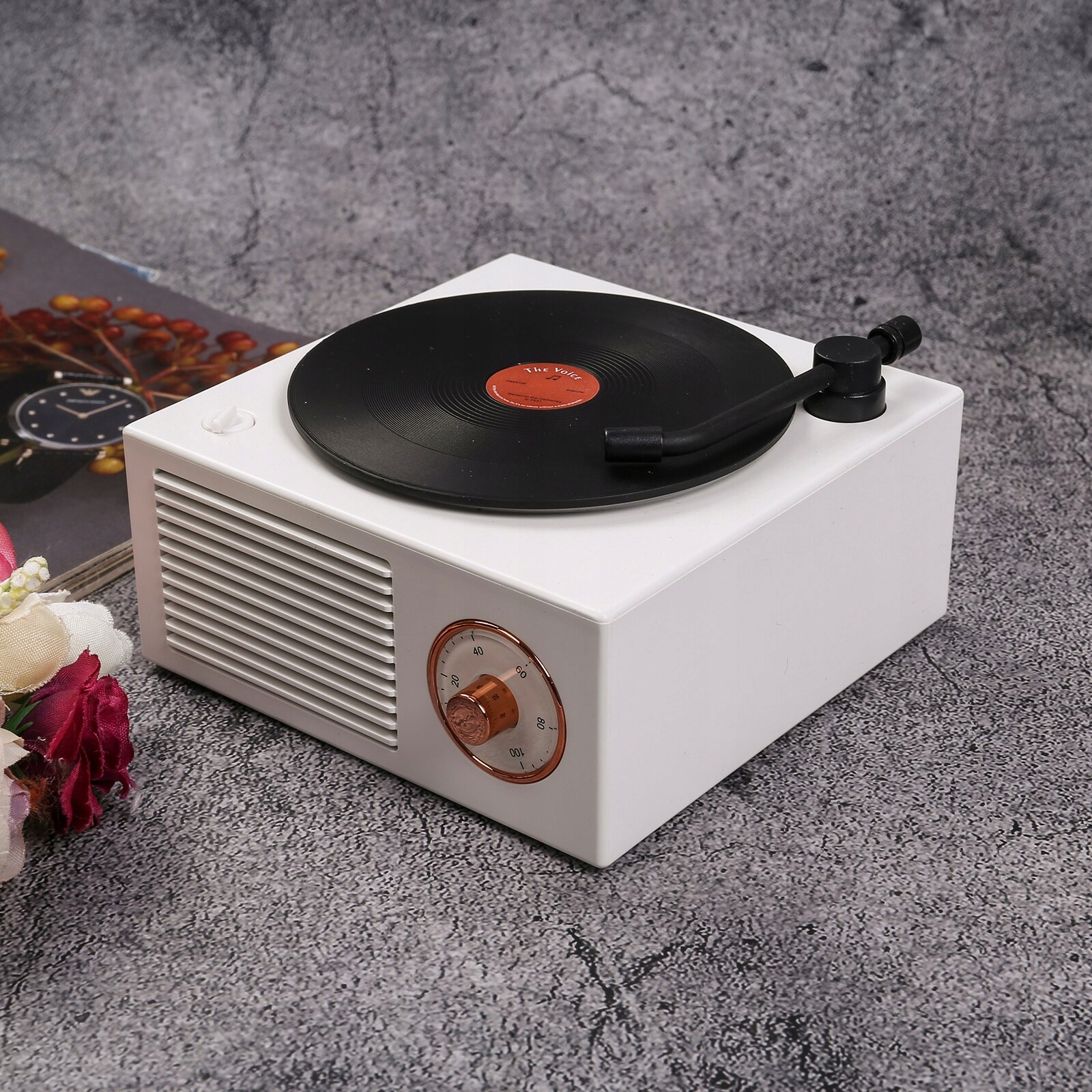 Retro mini bezdrôtové Bluetooth reproduktor mini analóg